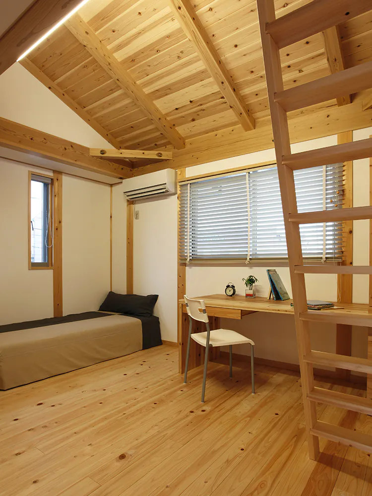 雨楽な家 北名古屋モデルハウス 新築時の2階寝室