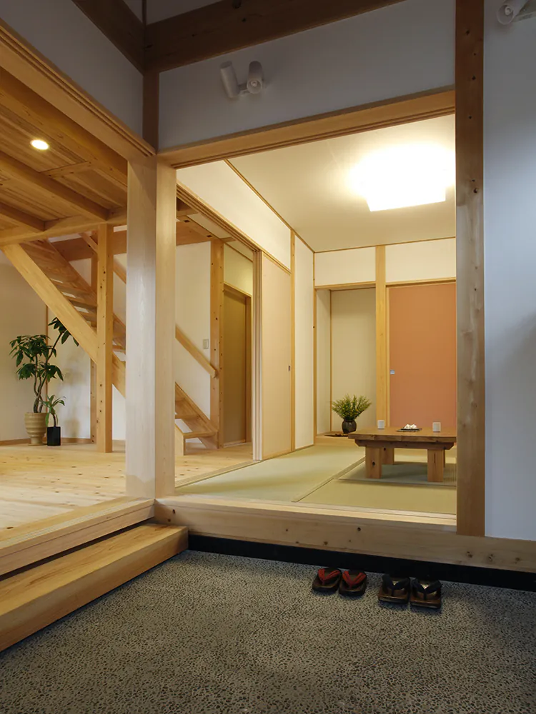 雨楽な家 北名古屋モデルハウス 新築時の土間・和室