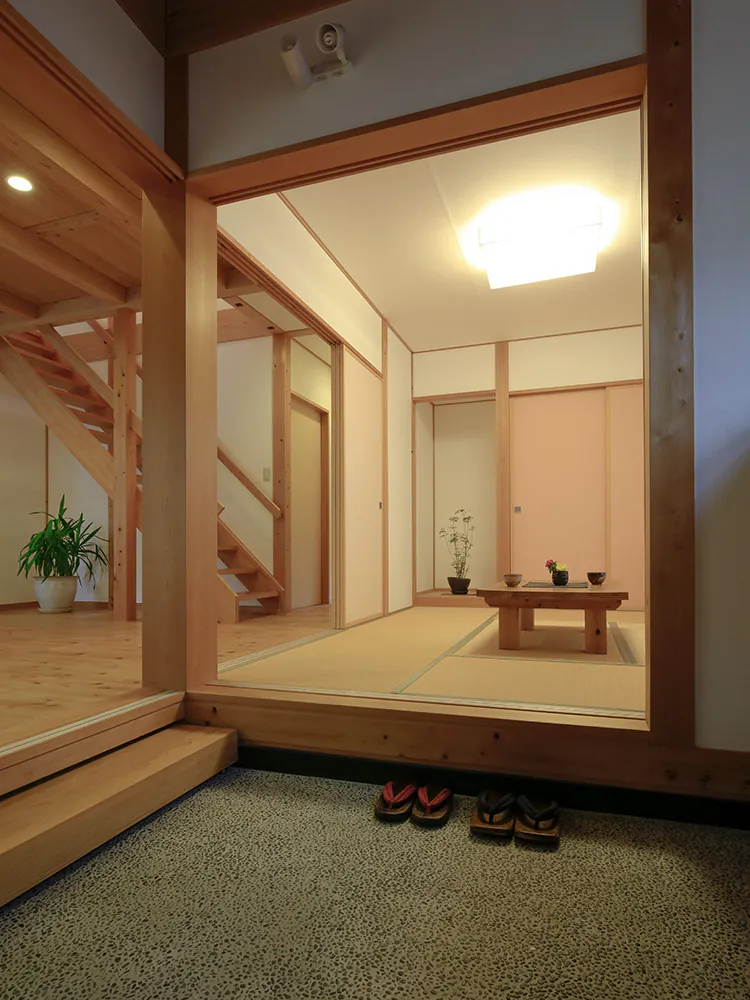 雨楽な家 北名古屋モデルハウス 新築時の土間・和室