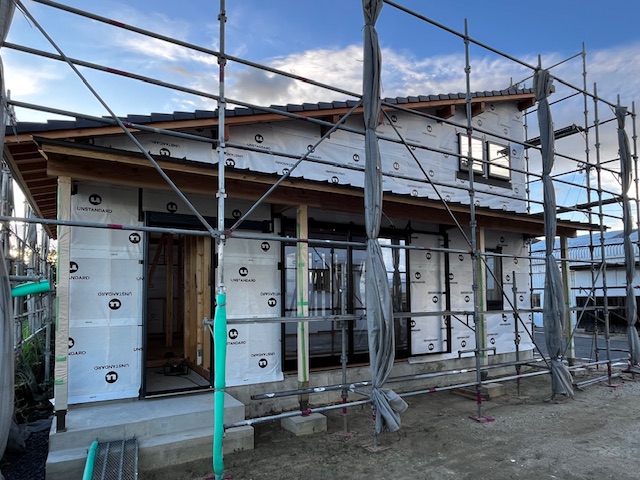 ZEHモデルハウス建築中