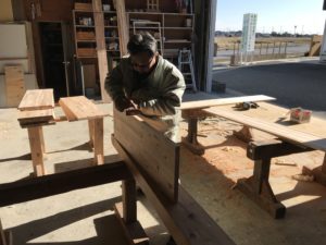 豊田市 新築一戸建てに特注の収納家具を作成中