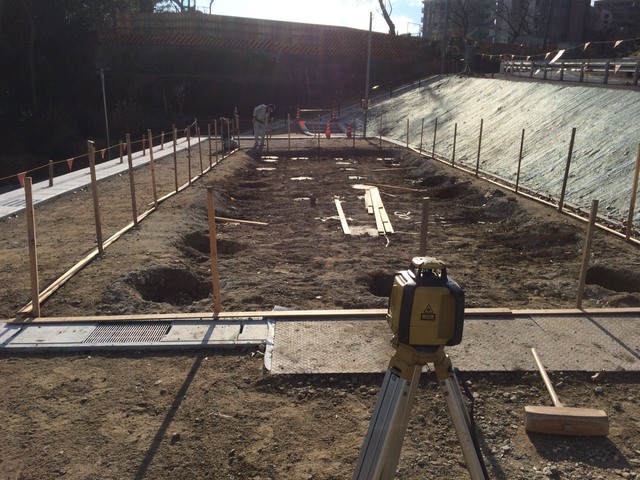 豊田市地盤改良後基礎工事