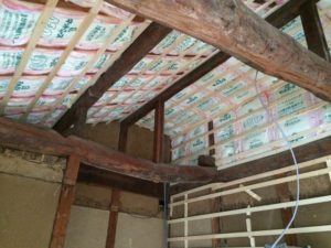 豊田市 洋室のリフォーム 屋根に断熱材 