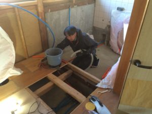 みよし市　浴室リフォーム作業
