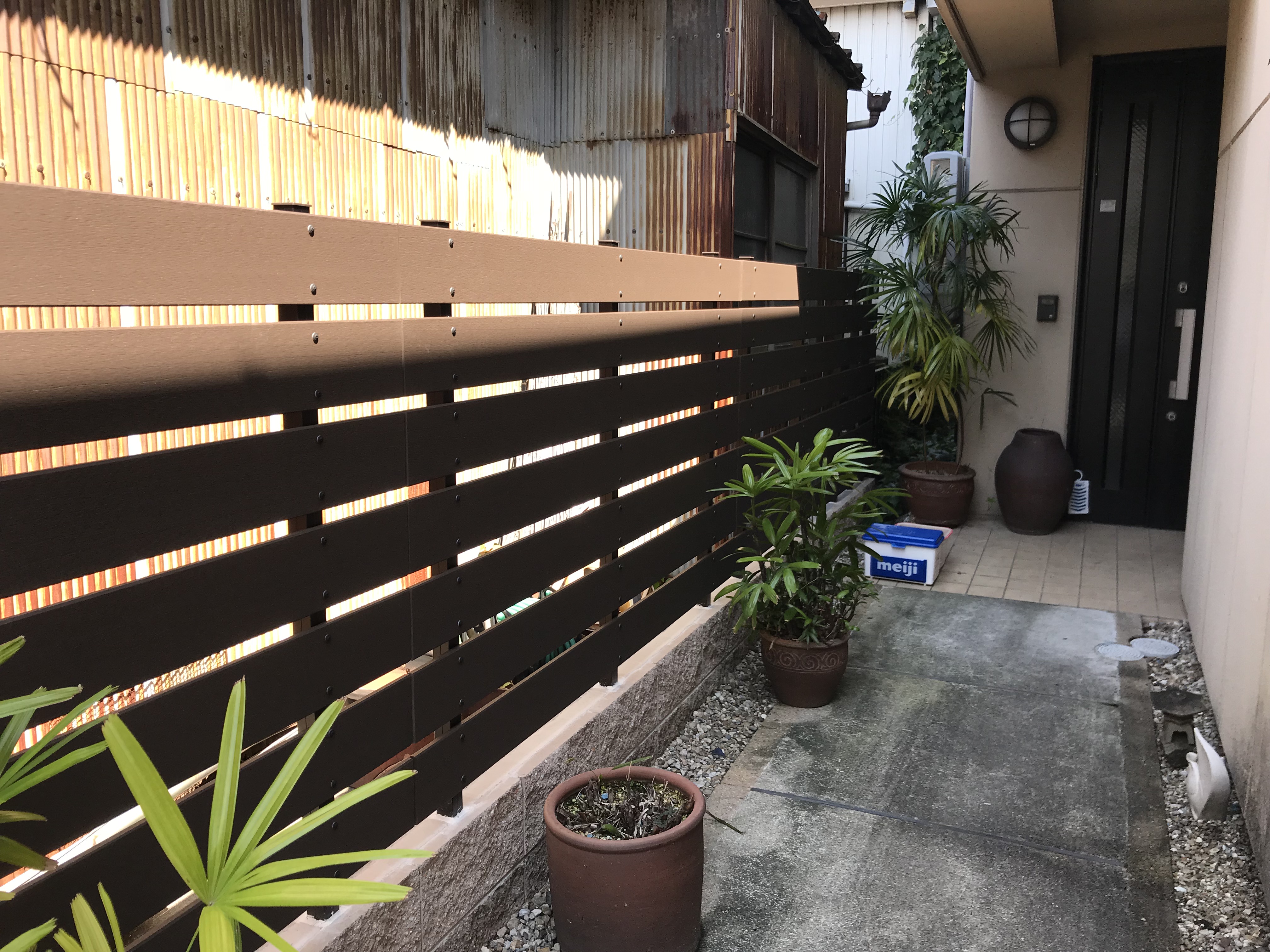 外柵工事 門扉 テラス他