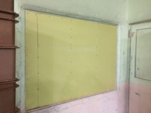 豊田市 工場内の開口部をふさぐリフォーム