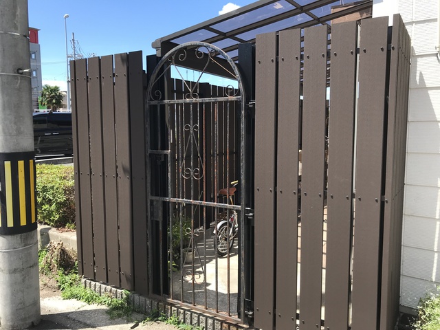 外柵工事 門扉 テラス他