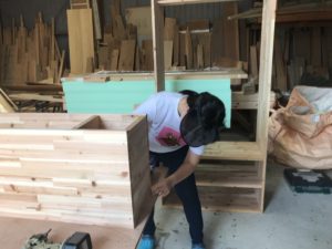 豊田市 DIY女子？による収納家具の制作