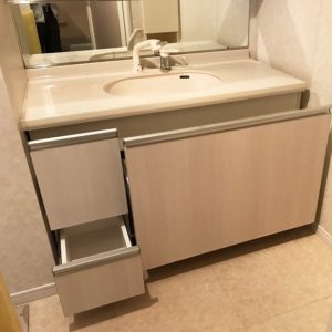 豊田市 給排水工事・洗面化粧台改修 