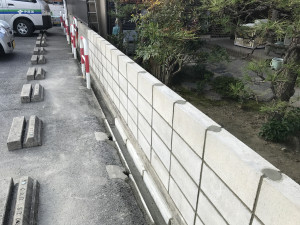 外構工事、ブロック積工事