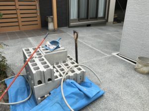 豊田市 外構工事 門の取り付け