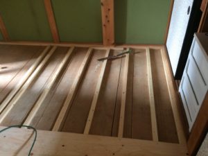 豊田市 リフォームで畳からフローリング床に張替え