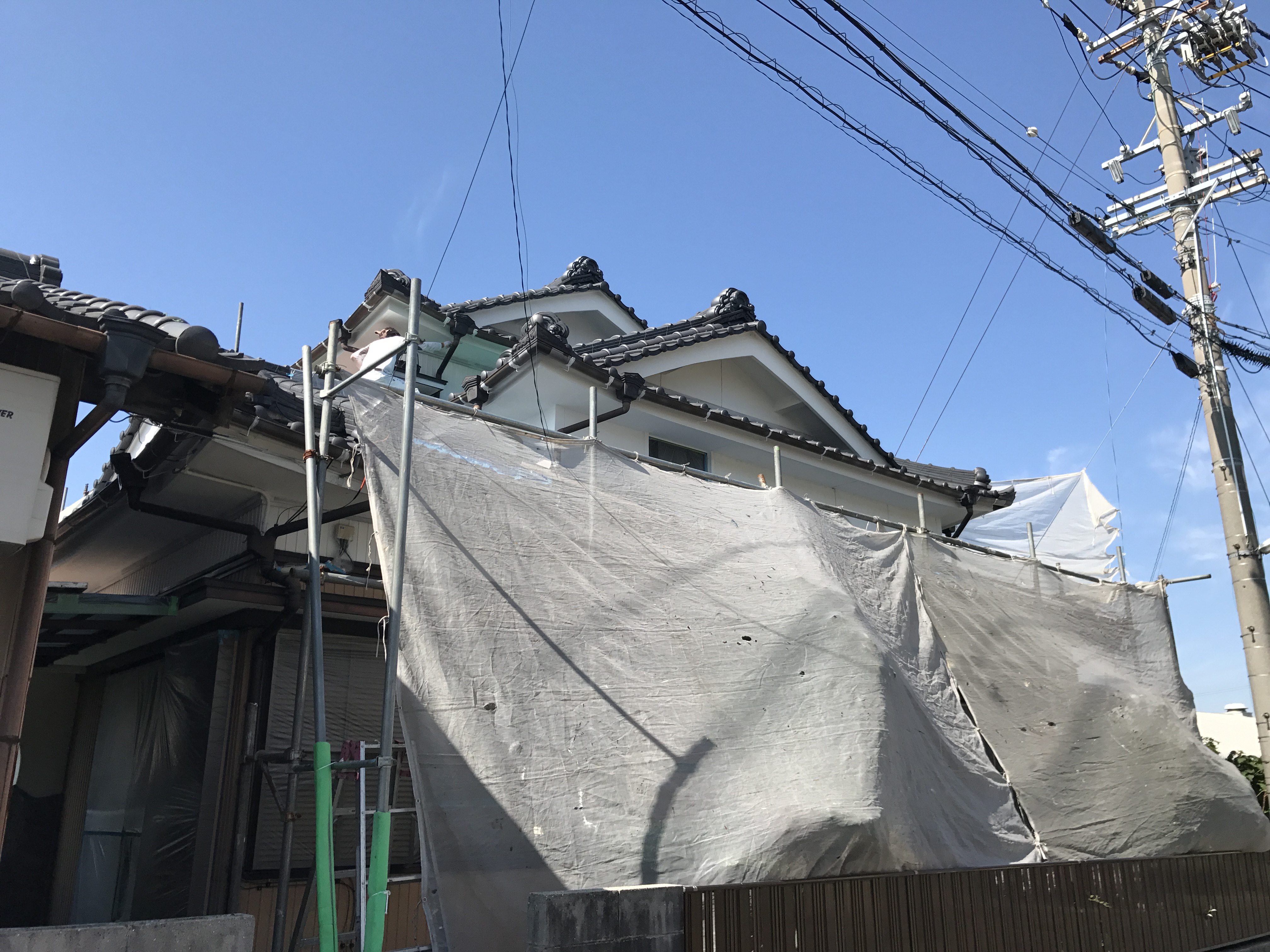 一戸建て住宅　外壁の塗替え