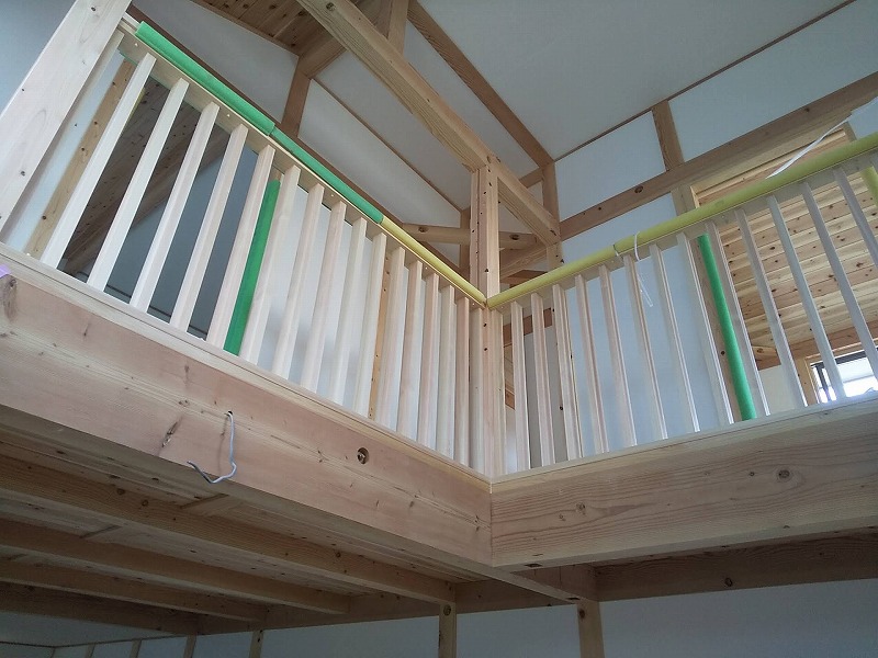 リビング階段の真壁造りの家　【工事完了】