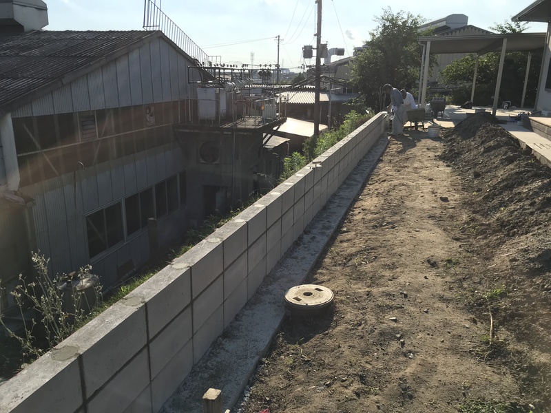 境界ﾌﾞﾛｯｸ積み・ﾌｪﾝｽ工事