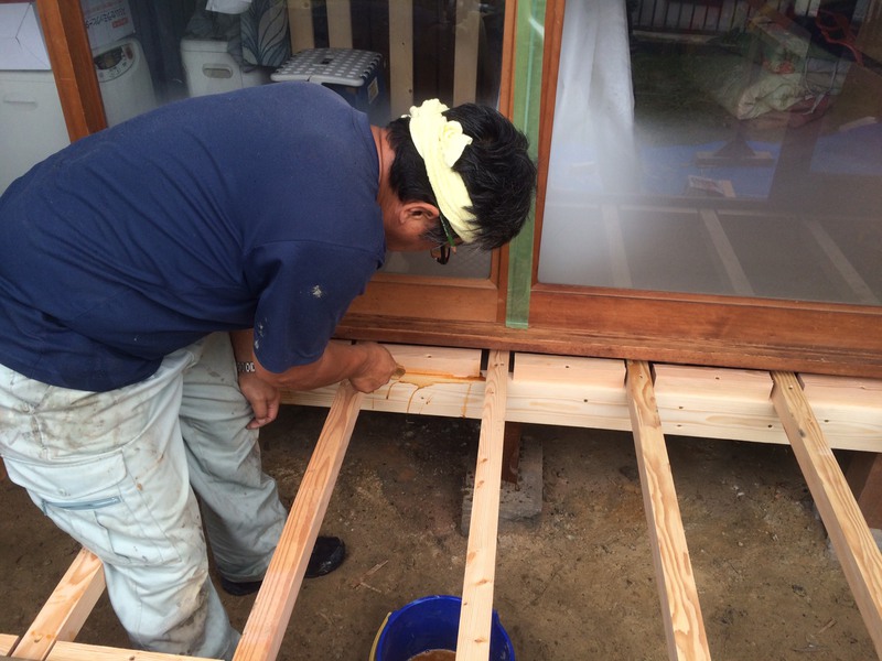 N様邸　縁側フローリングリフォーム【工事完了】