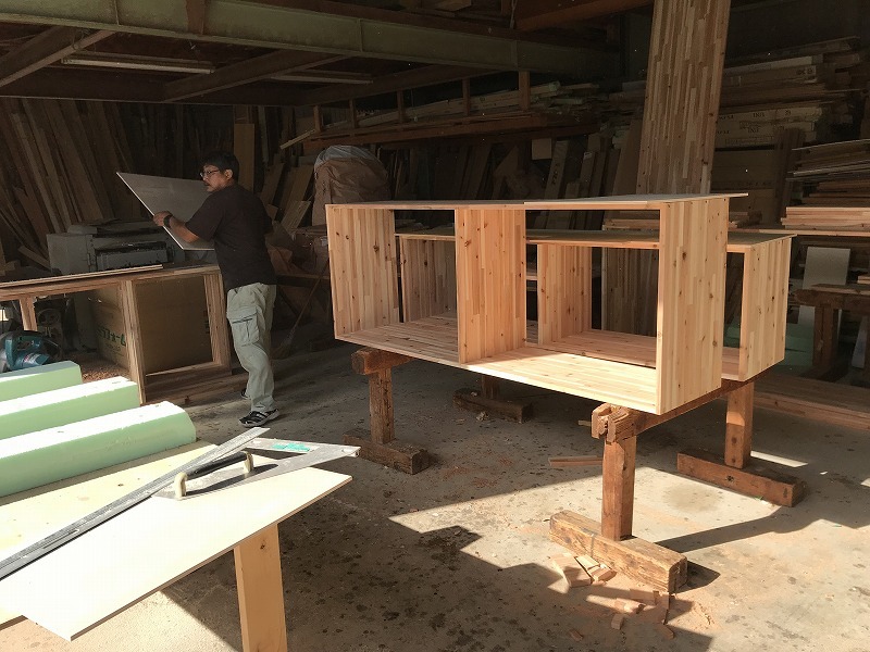 K様邸　テレビボード他家具の作成　(完了)