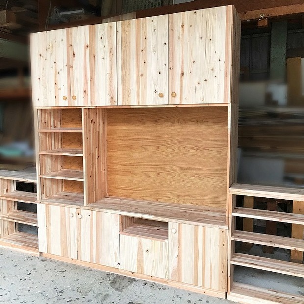 K様邸　テレビボード他家具の作成　(完了)