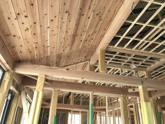 リビング階段の真壁造りの家　【工事完了】