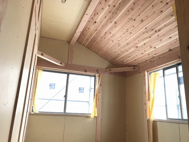 リビング階段の真壁造りの家　【工事完了】