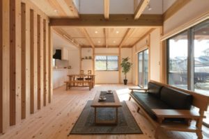 正面を窓にして開放的な視界に