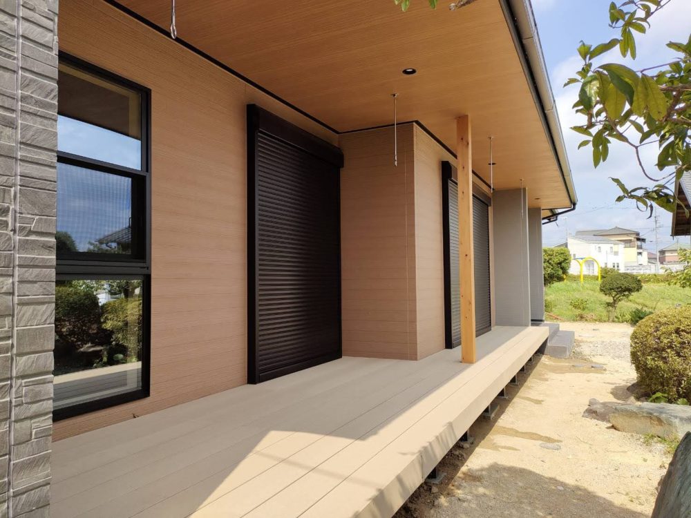 　LDK斜め天井の平家建【工事完了】