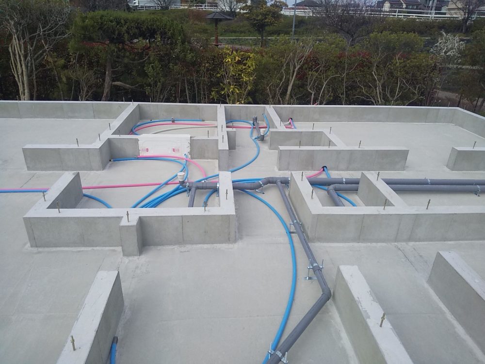 　LDK斜め天井の平家建【工事完了】