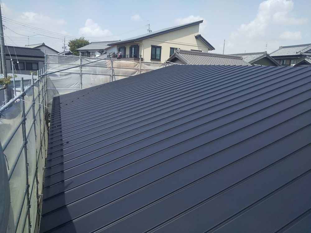 　LDK斜め天井の平家建【工事完了】