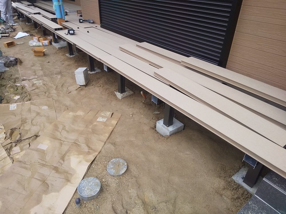 　LDK斜め天井の平家建【工事完了】