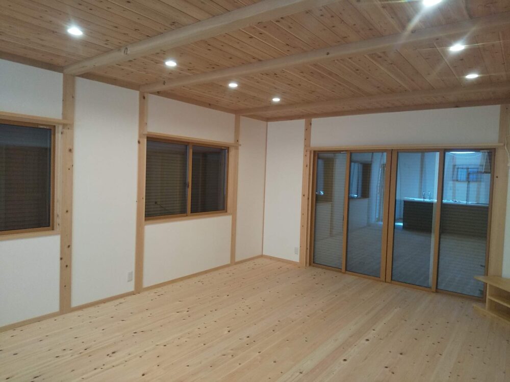 　平屋建て自然素材の家【工事完了】