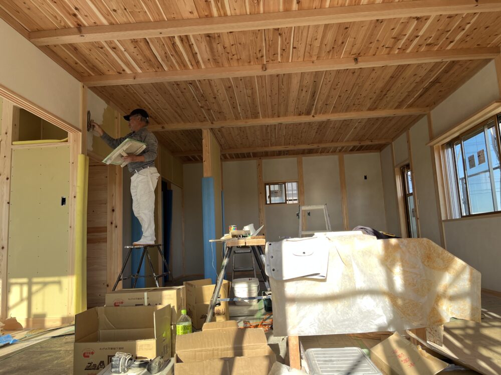 　平屋建て自然素材の家【工事完了】