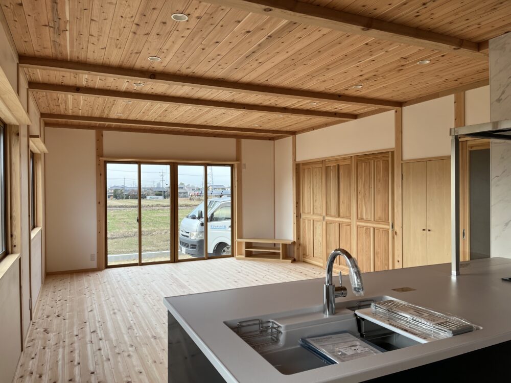 　平屋建て自然素材の家【工事完了】