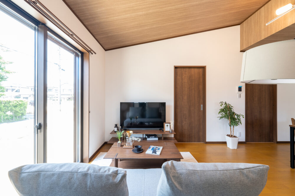 動線に配慮LDKを中心にした3LDK平屋