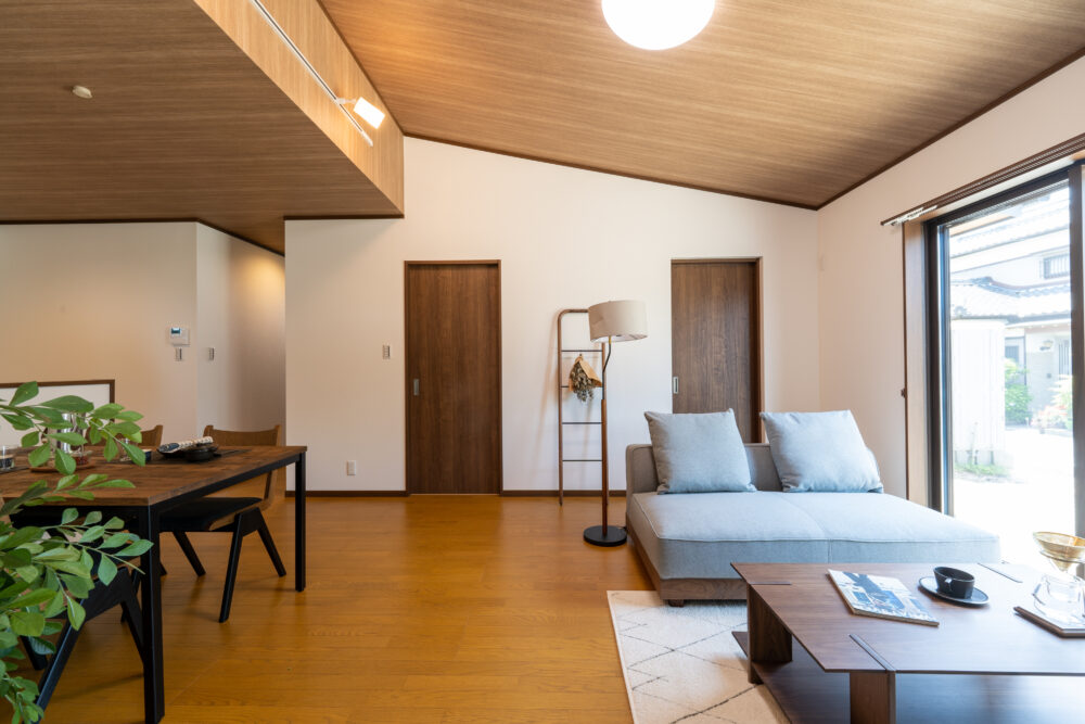 動線に配慮LDKを中心にした3LDK平屋