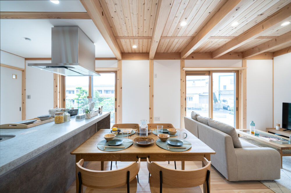 広々土間と大きな小屋裏のある長期優良住宅