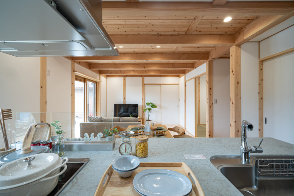 広々土間と大きな小屋裏のある長期優良住宅