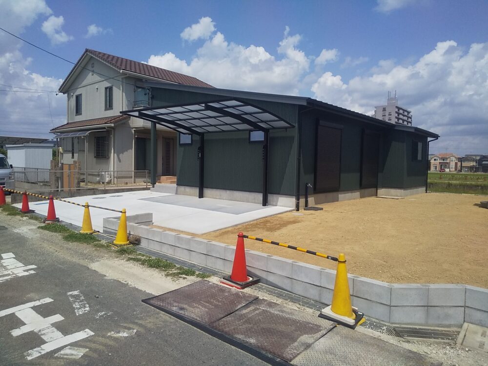 　LDK中心に3LDK平屋建【工事完了】