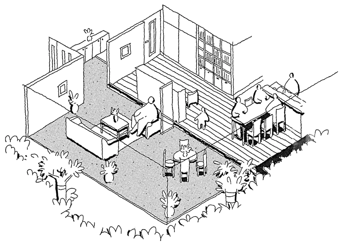 C・土間のリビング