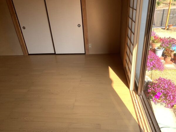 畳からフローリングへ仕様変更