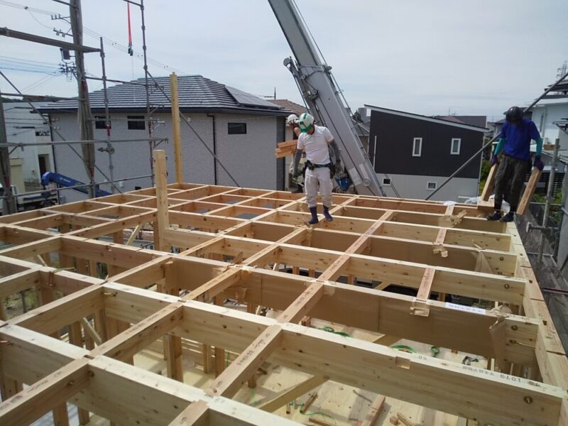 　LDKを無垢材で仕上た長期優良住宅【工事完了】