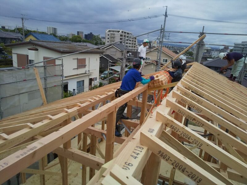 　LDKを無垢材で仕上た長期優良住宅【工事完了】