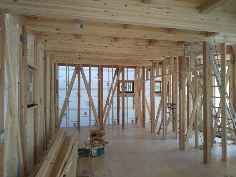 　LDKを無垢材で仕上た長期優良住宅【工事完了】