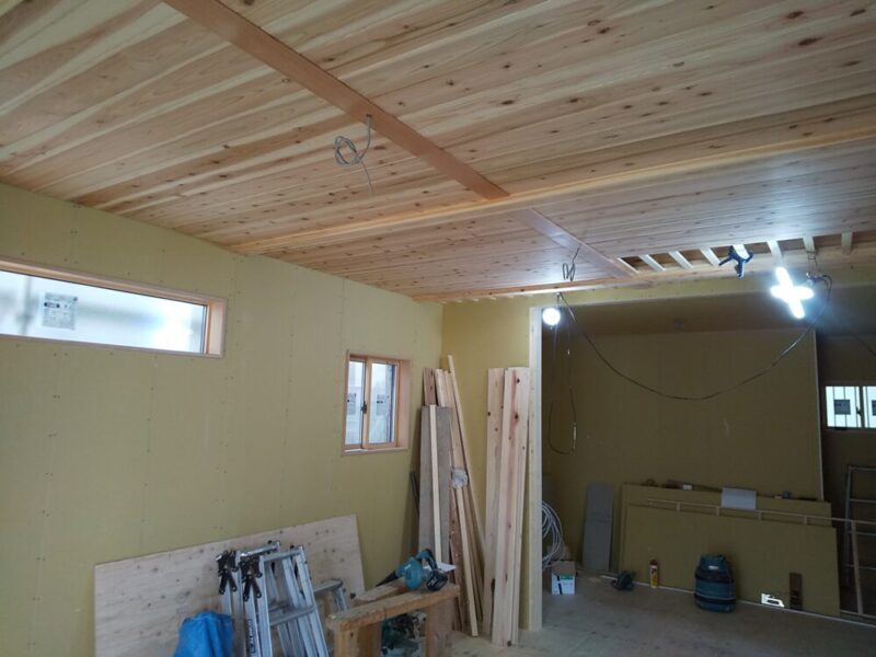 　LDKを無垢材で仕上た長期優良住宅【工事完了】