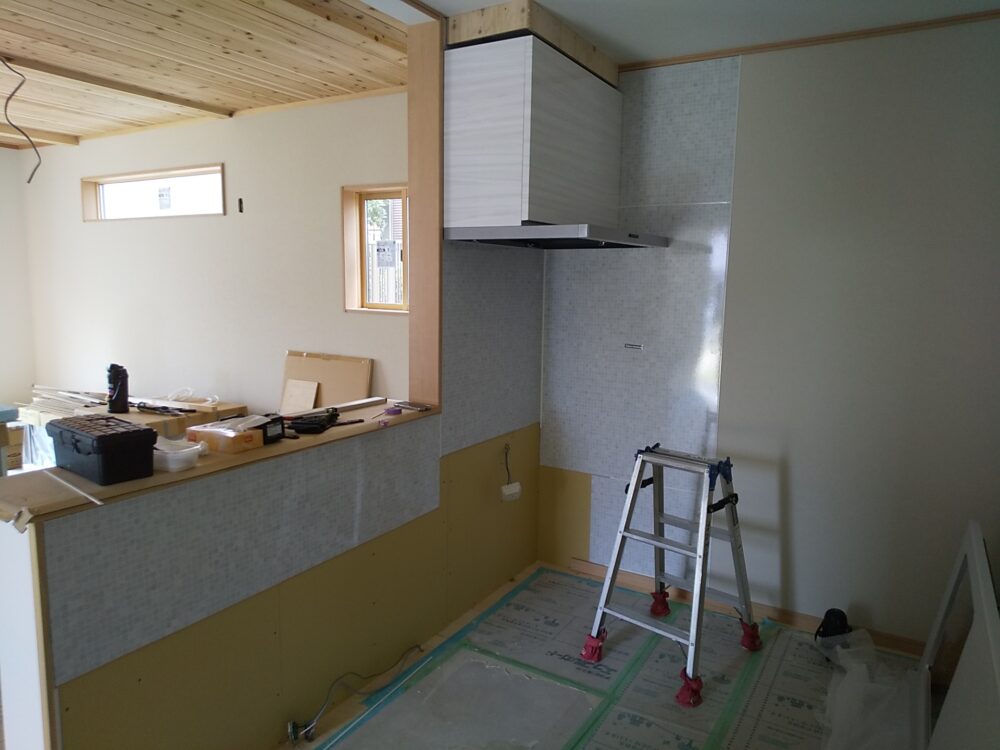 　LDKを無垢材で仕上た長期優良住宅【工事完了】