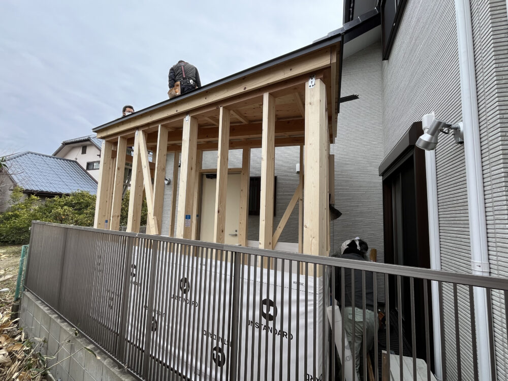 台形敷地にクローゼット増築