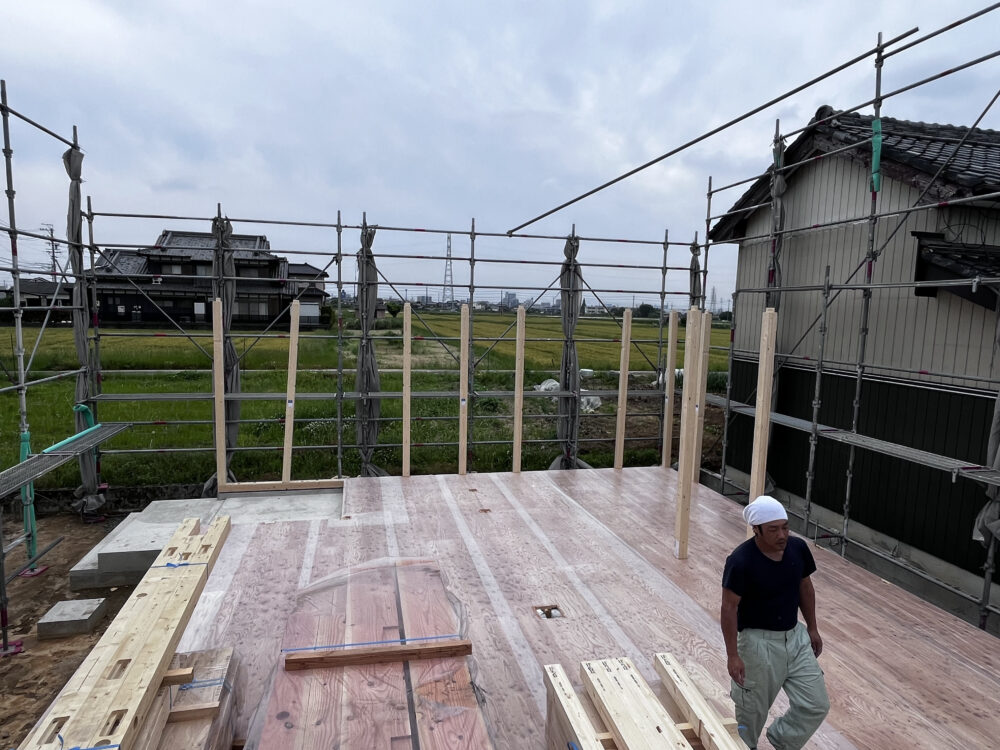 　ZEH仕様の自社モデルハウス建築中