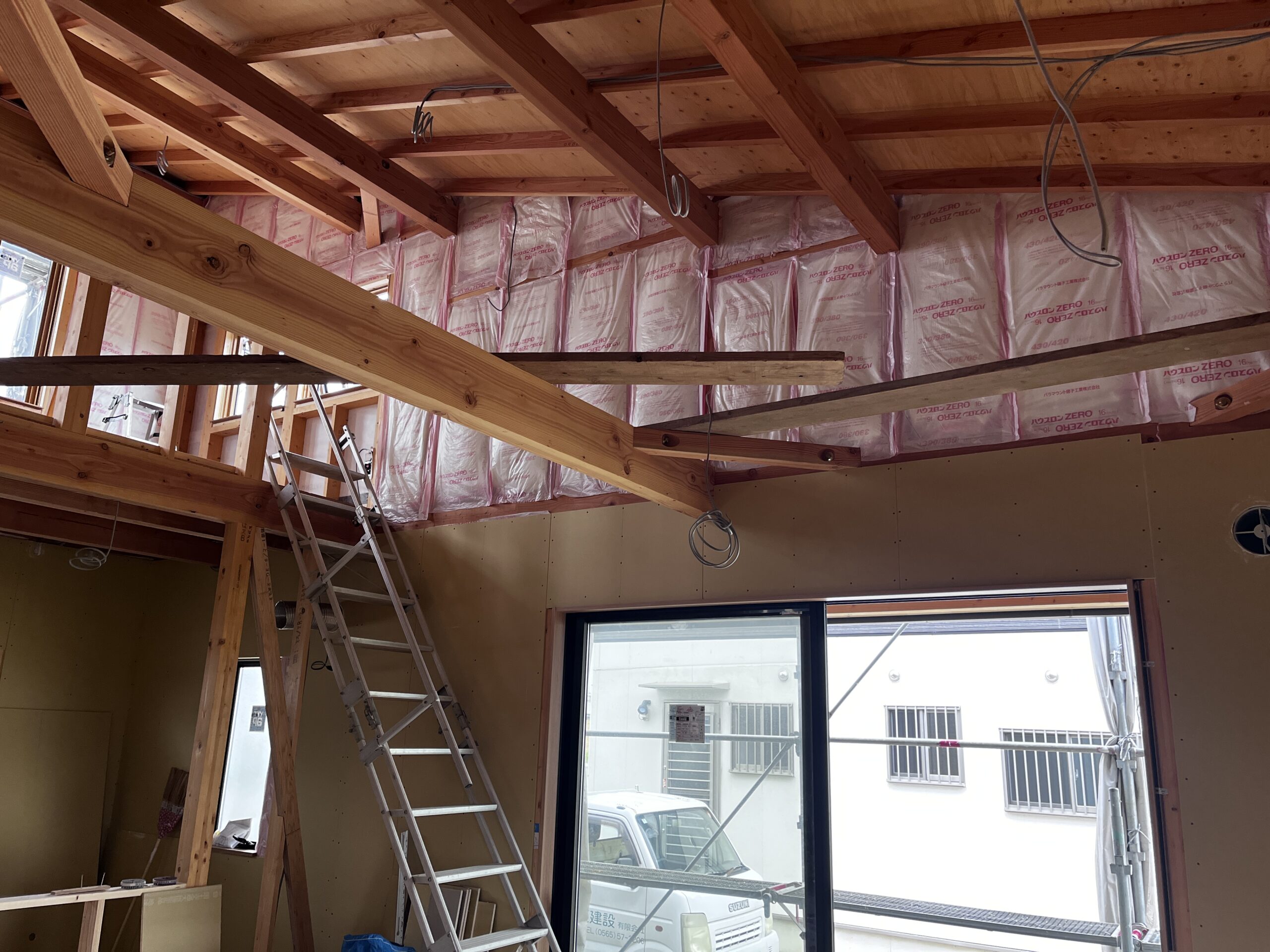 　ZEH仕様の自社モデルハウス建築中