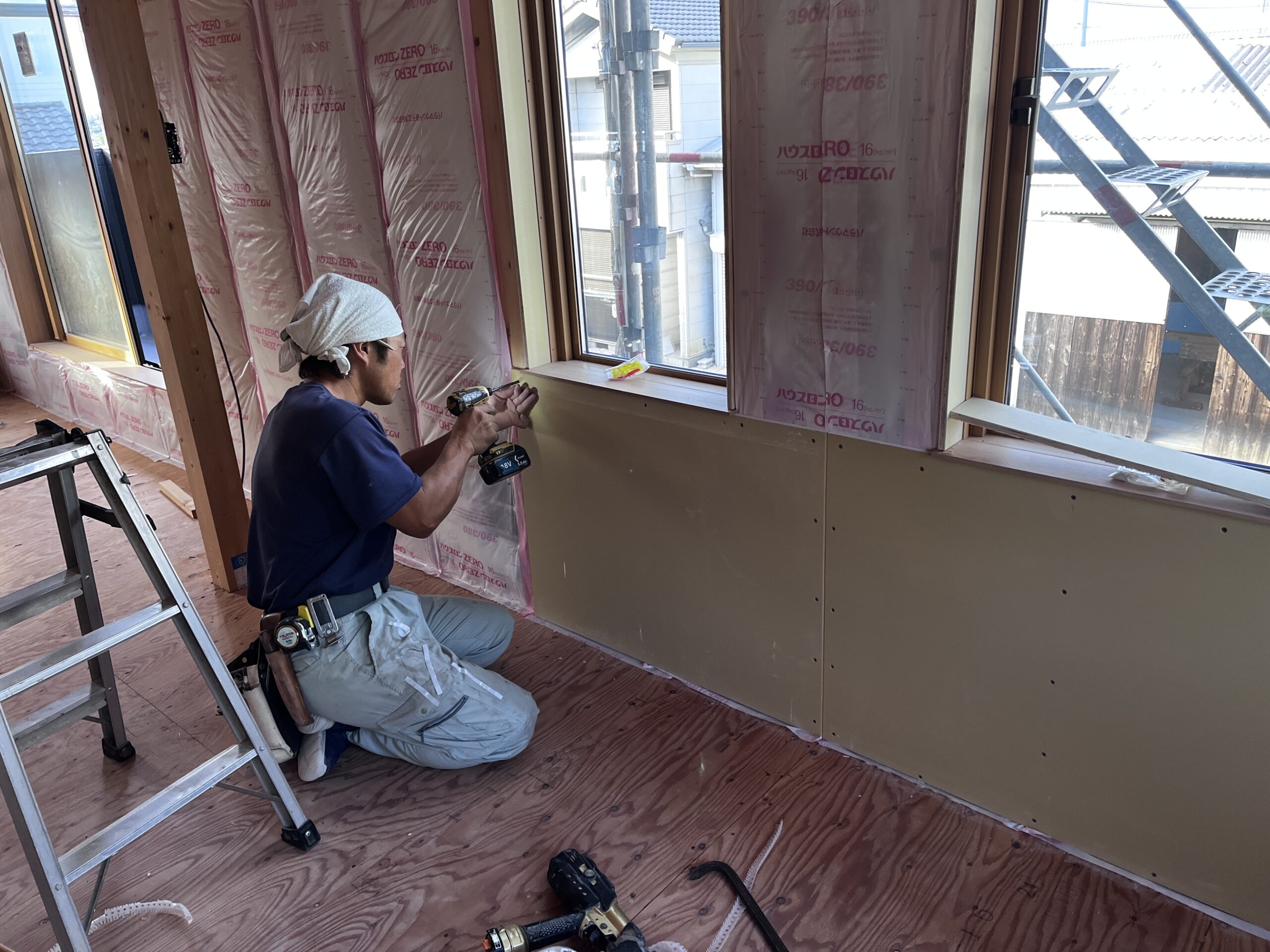 　ZEH仕様の自社モデルハウス建築中