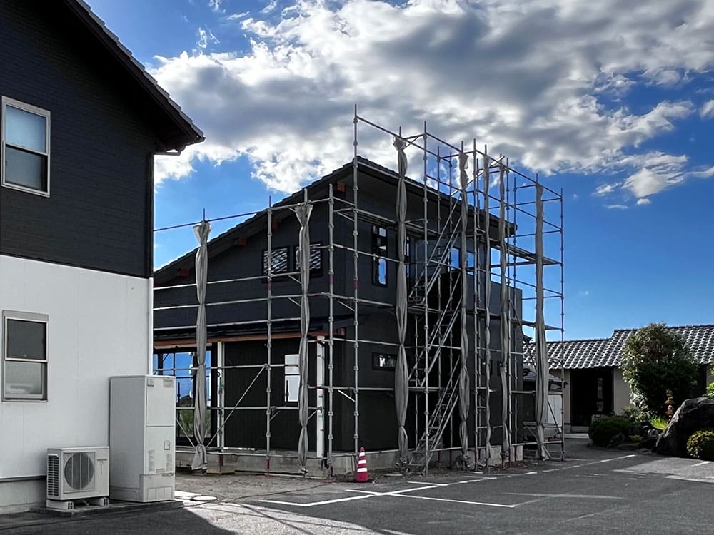 ZEH仕様モデルハウス建築中