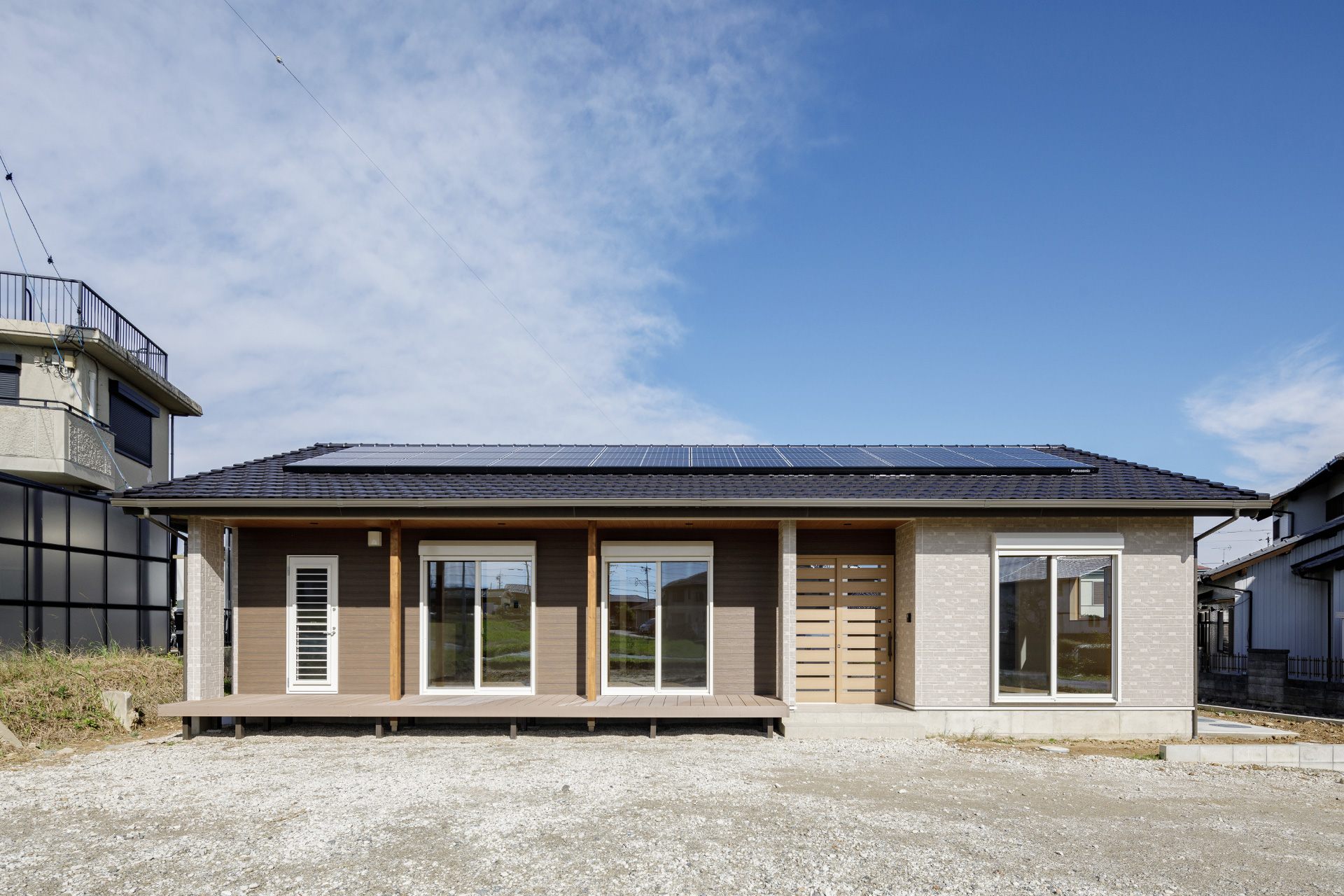 ロフトのある平屋